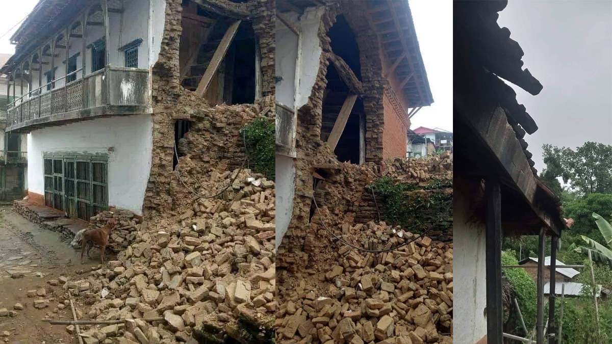खोटाङ भूकम्पमा दुई विद्यालय भवन, एक प्रहरी चौकी र चार सय ७५ घरमा क्षति