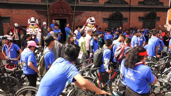 अन्तर्राष्ट्रिय शान्ति दिवसमा नेपाल स्काउटको साइकल र्‍याली