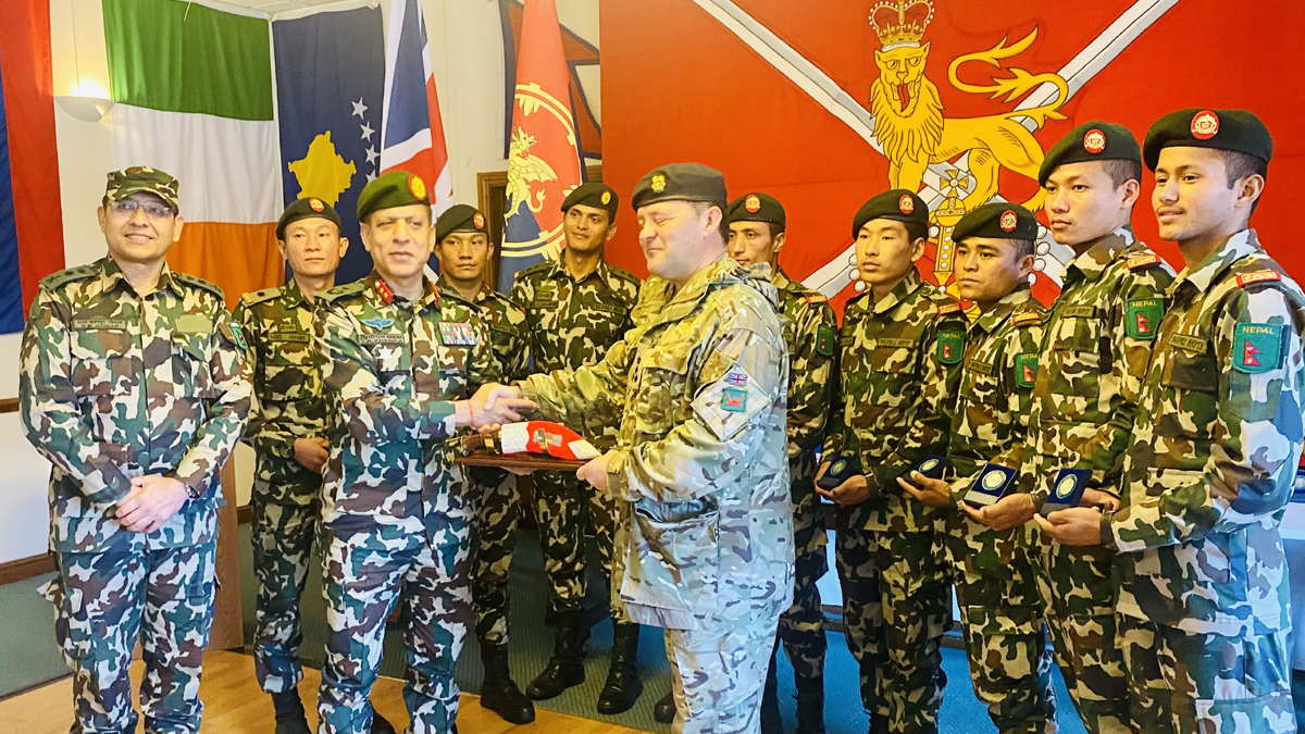 बेलायतमा सम्पन्न ‘क्याम्ब्रियन पट्राेल’मा नेपाली सेनालाई रजत पदक