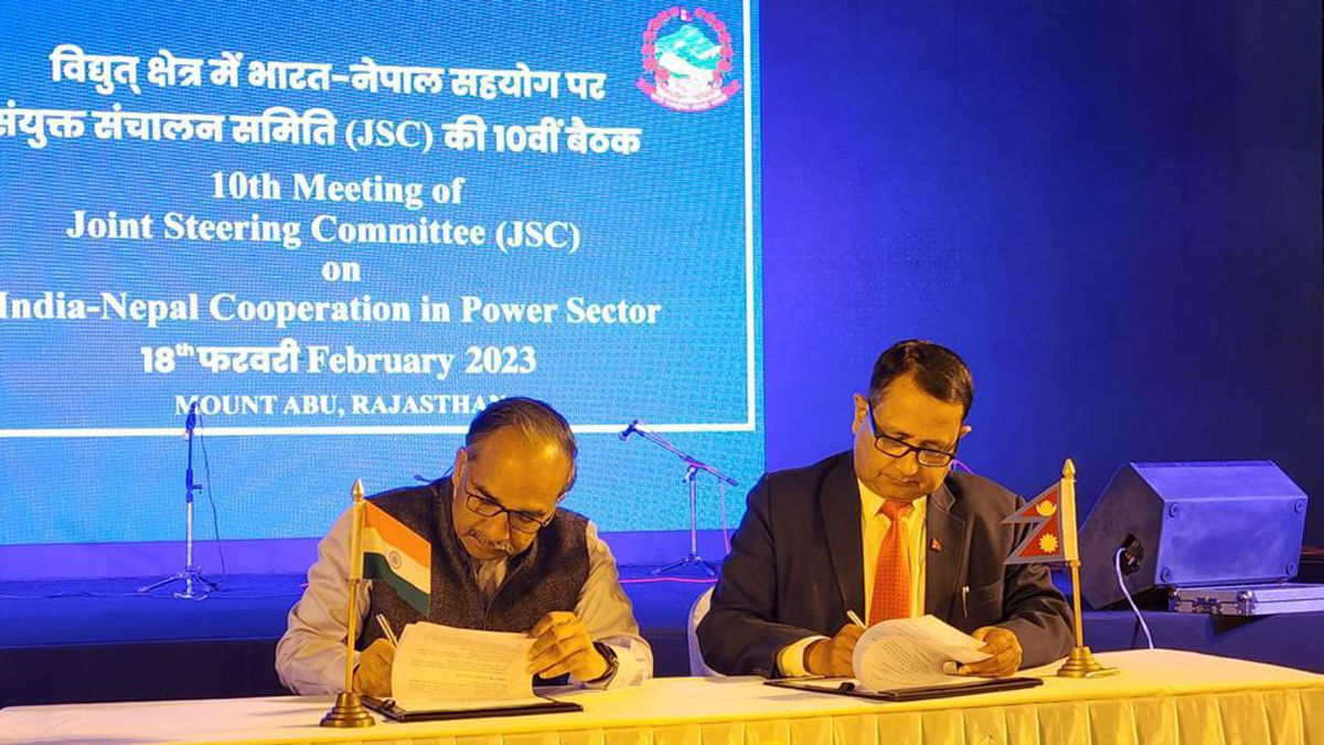 नेपाल-भारत ऊर्जासचिवस्तरीय बैठक : प्रसारण लाइन विस्तार र विद्युत् व्यापारमा महत्त्वपूर्ण सहमति