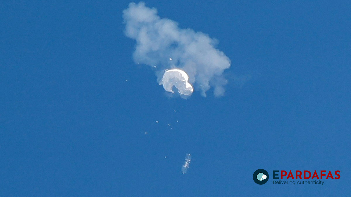 अमेरिकी आकाशमा उडिरहेको चिनियाँ ‘बेलुन’ समुद्रमा खसालियो