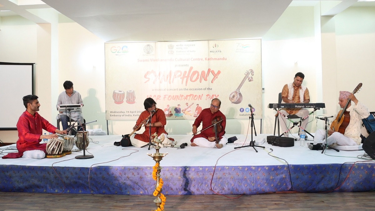 भारतीय सांस्कृतिक सम्बन्ध परिषदको ७३ औं स्थापना दिवसमा काठमाडौंमा शास्त्रीय संगीत प्रस्तुत