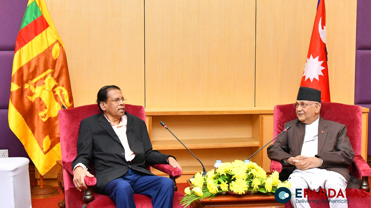 एमाले अध्यक्ष ओलीले भेटे श्रीलंका र नाइजेरियाका पूर्वराष्ट्रपति