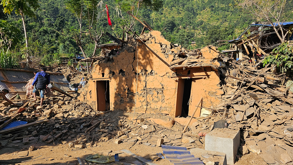 भूकम्पले रूकुम पश्चिममा १६ हजार ५७० घर पूर्ण रूपमा क्षतिग्रस्त