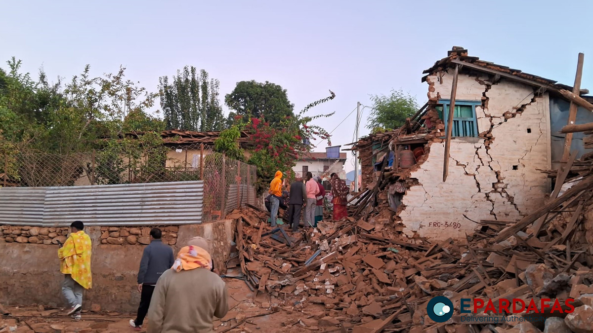 जाजरकोट भूकम्प परकम्प नभई नयाँ भूकम्प हो : भूकम्पविद्