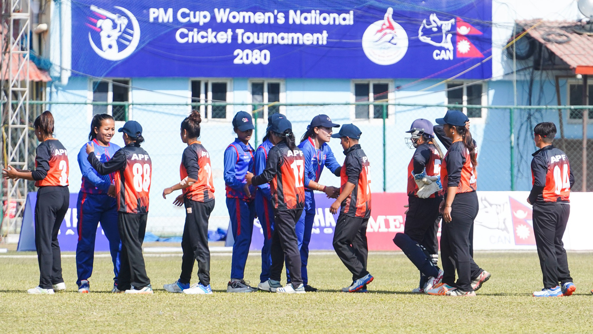 एपीएफ प्रधानमन्त्री कप महिला क्रिकेटको फाइनलमा