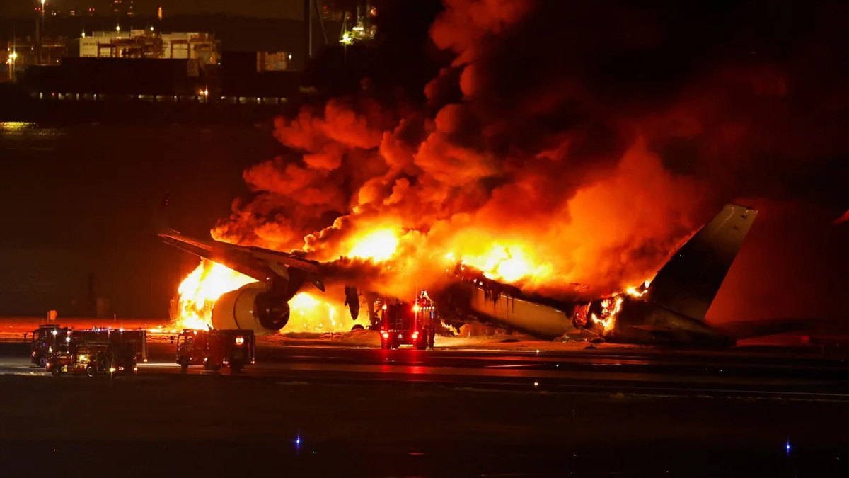 जापानमा दुईवटा विमान ठोक्किँदा पाँच जनाको मृत्यु भएको पुष्टि
