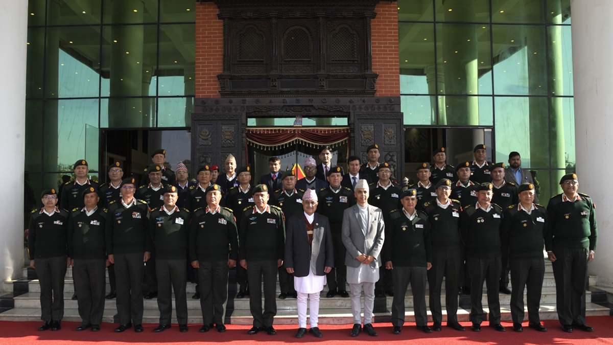 सेनाको केन्द्रीय रणनीति बनाउन काठमाडौंमा जुटे पृतनापतिहरु