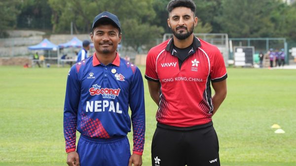 नेपाल र हङकङबीचको खेल वर्षाले प्रभावित